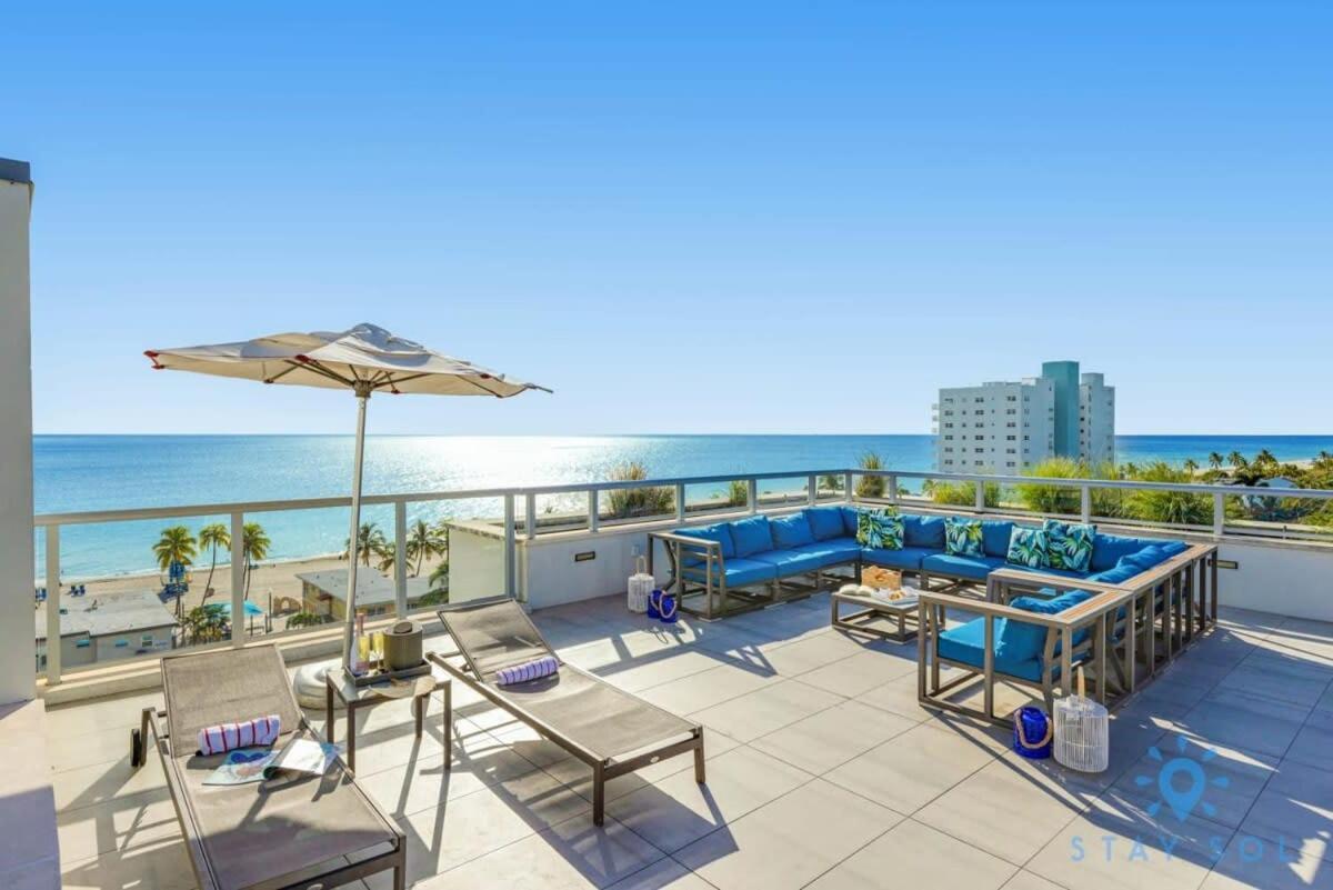 Rooftop Pool - Balcony - Hollywood Beach Broad - Walk المظهر الخارجي الصورة